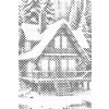 M11_Punktmalerei_-_Verschneite_Hütte