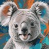 M11_Malen_nach_Zahlen_-_Koala_in_Türkis-_und_Orangetönen