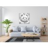 M3_Punktmalerei_-_Panda_in_Türkis-_und_Orangetönen
