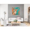 M3_Malen_nach_Zahlen_-_Gazelle_in_Türkis-_und_Orangetönen