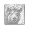 M2_Punktmalerei_-_Wildschwein_in_gedeckten_Grüntönen