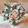 M11_Diamond_painting_-_Beigefarbener_Blumenstrauß_mit_Eukalyptus
