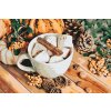 Malen nach Zahlen - Tasse mit Marshmallows und Zimt