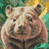 M11_Malen_nach_Zahlen_-_Wombat_in_gedeckten_Grüntönen