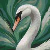 M11_Malen_nach_Zahlen_-_Schwan_in_gedeckten_Grüntönen