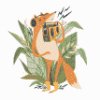 M11_Diamond_painting_-_Illustration_-_Fuchs_mit_Radio