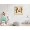M3_Diamond_Painting_-_Buchstabe_M_-_Blumenmuster