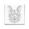 Punktmalerei_Mandala_Hund_Corgi_M2