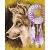 Malen nach Zahlen - Wolf und Traumfänger