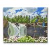 Diamond Painting - Vögel am Wasserfall