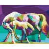 Diamond Painting - Farbige Pferde