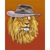 Diamond Painting - Löwe mit Hut