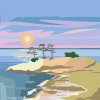 Malen nach Zahlen - Urlaub auf der Insel