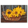 Diamond Painting - Korb mit Sonnenblumen