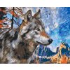 Malen nach Zahlen - Wolf in den Bergen
