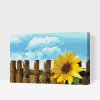 Malen nach Zahlen - Sonnenblume im Garten