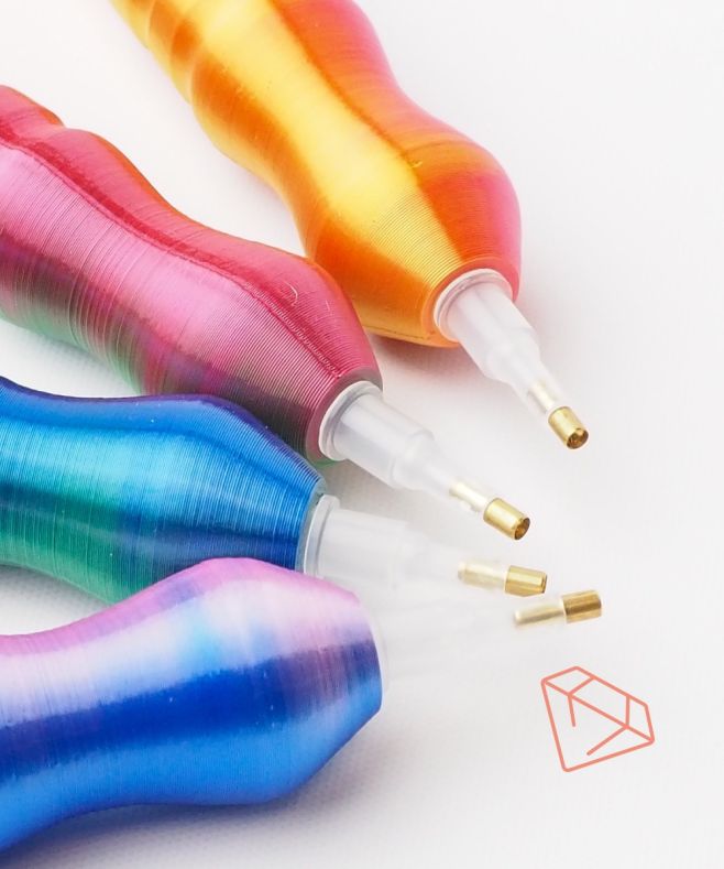 Entdecken Sie den 3D-gedruckten Diamantstift! Tauchen Sie ein in die kreative Welt mit unserem 3D-gedruckten Diamantstift....