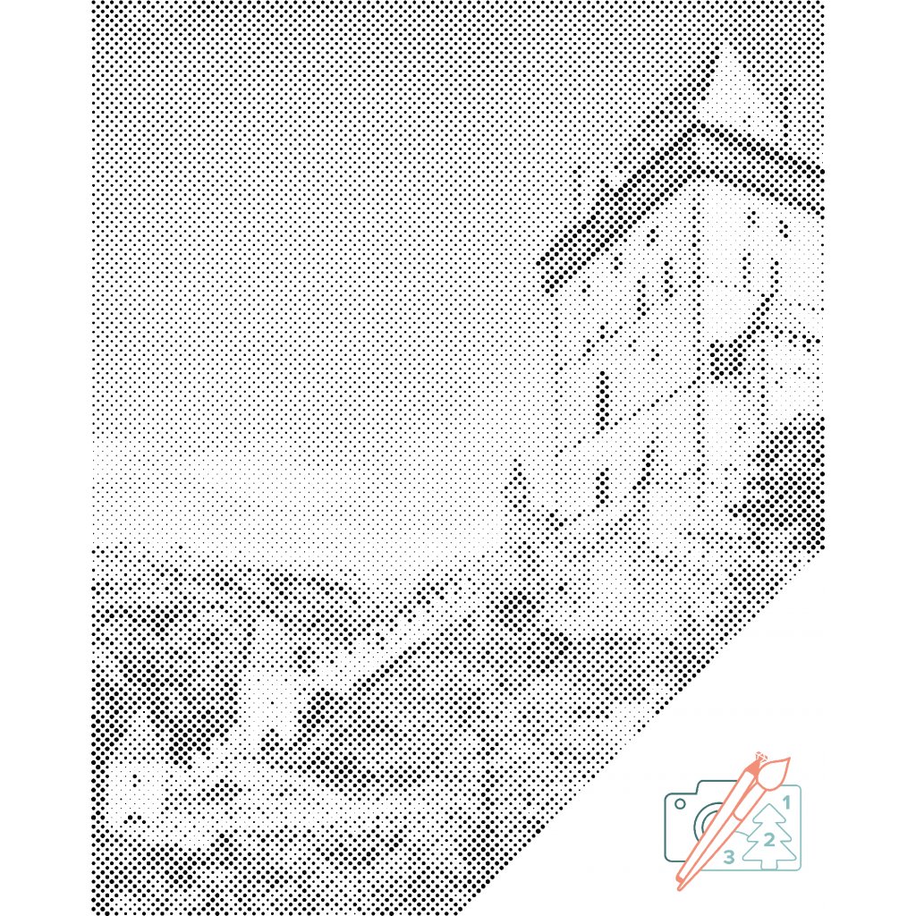 Punktmalerei - Burg Karlštejn 2