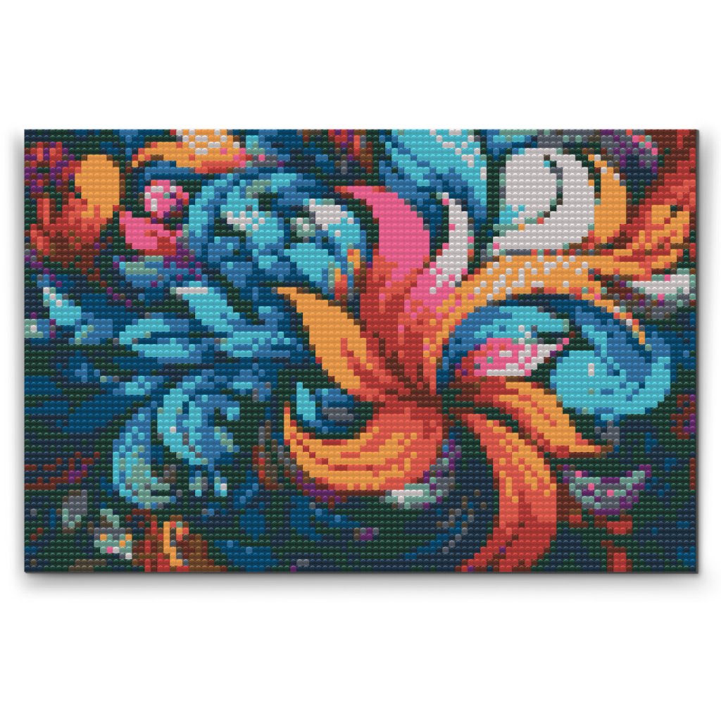 Diamond Painting - Abstrakte Blätter