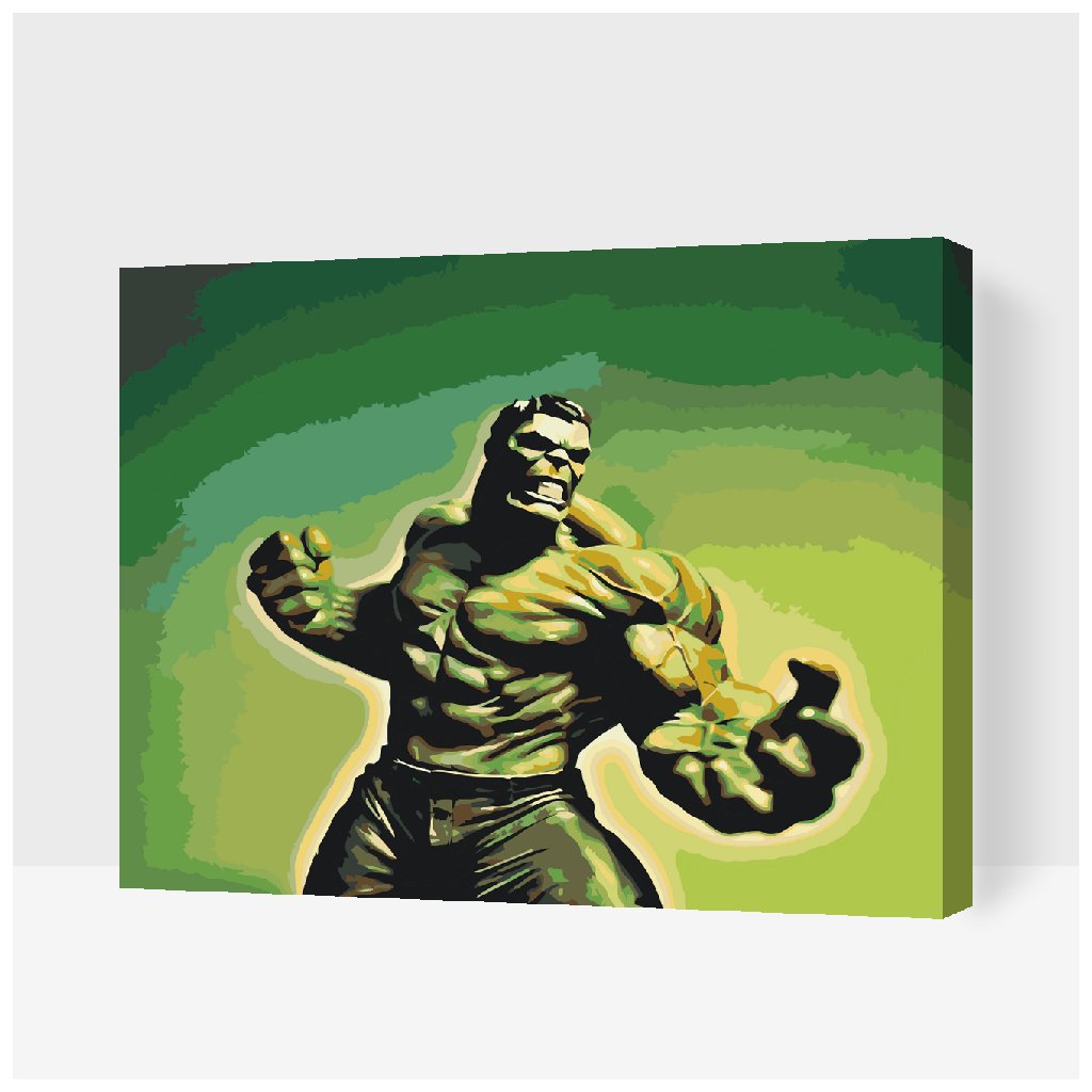 Malen nach Zahlen - Hulk