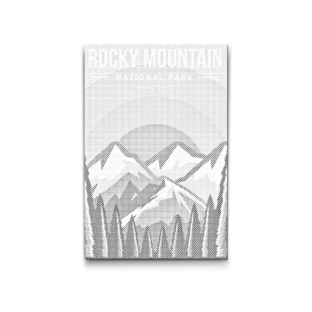 M2_Punktmalerei_-_Nationalpark_–_Rocky_Mountains