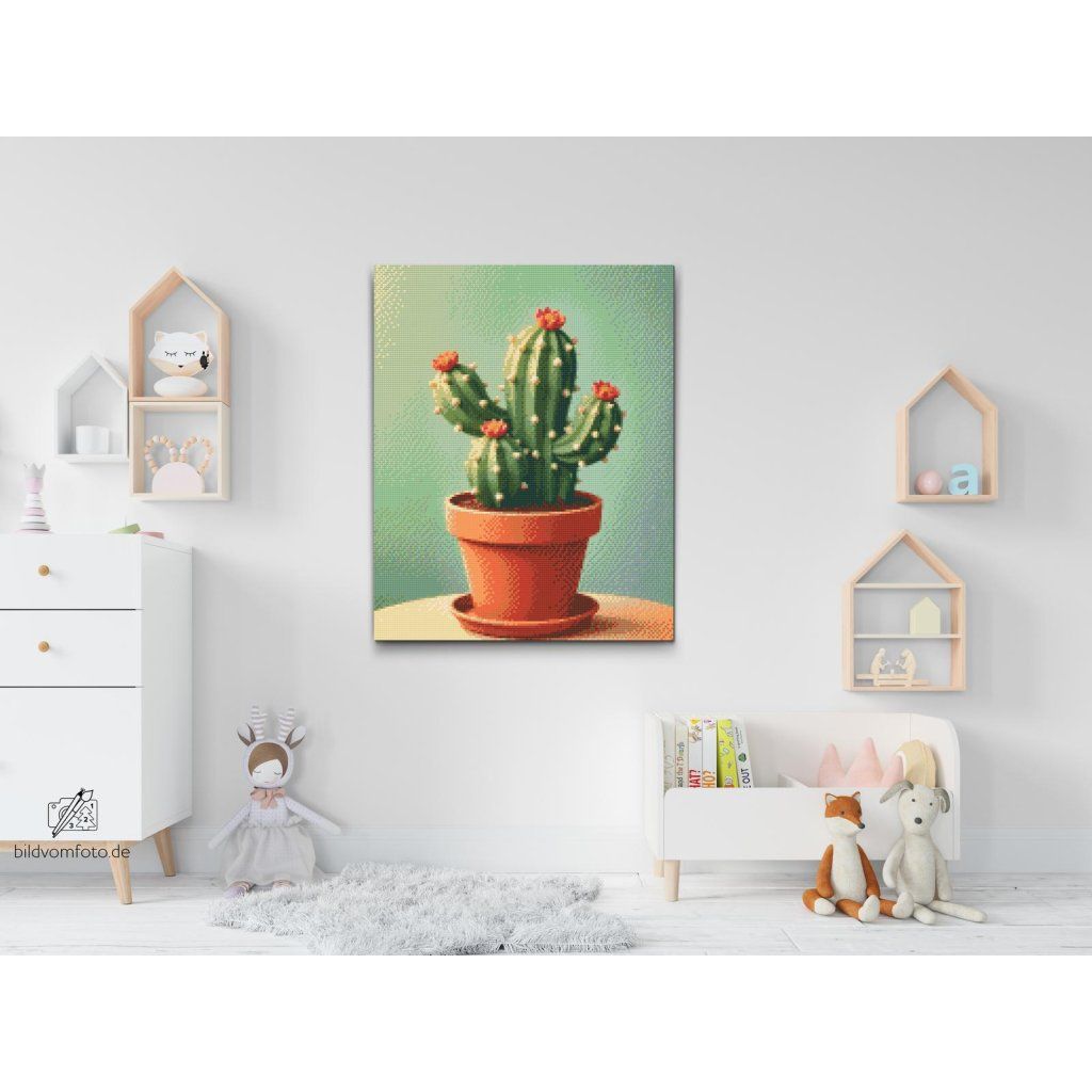 Diamond painting - Kaktus im Topf - BildvomFoto.de