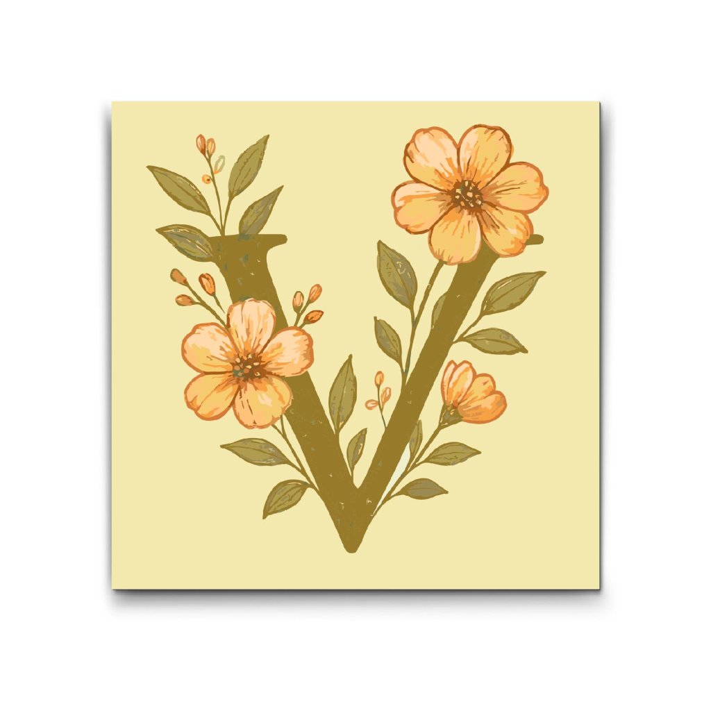 M2_Malen_nach_Zahlen_-_Buchstabe_V_-_Blumenmuster