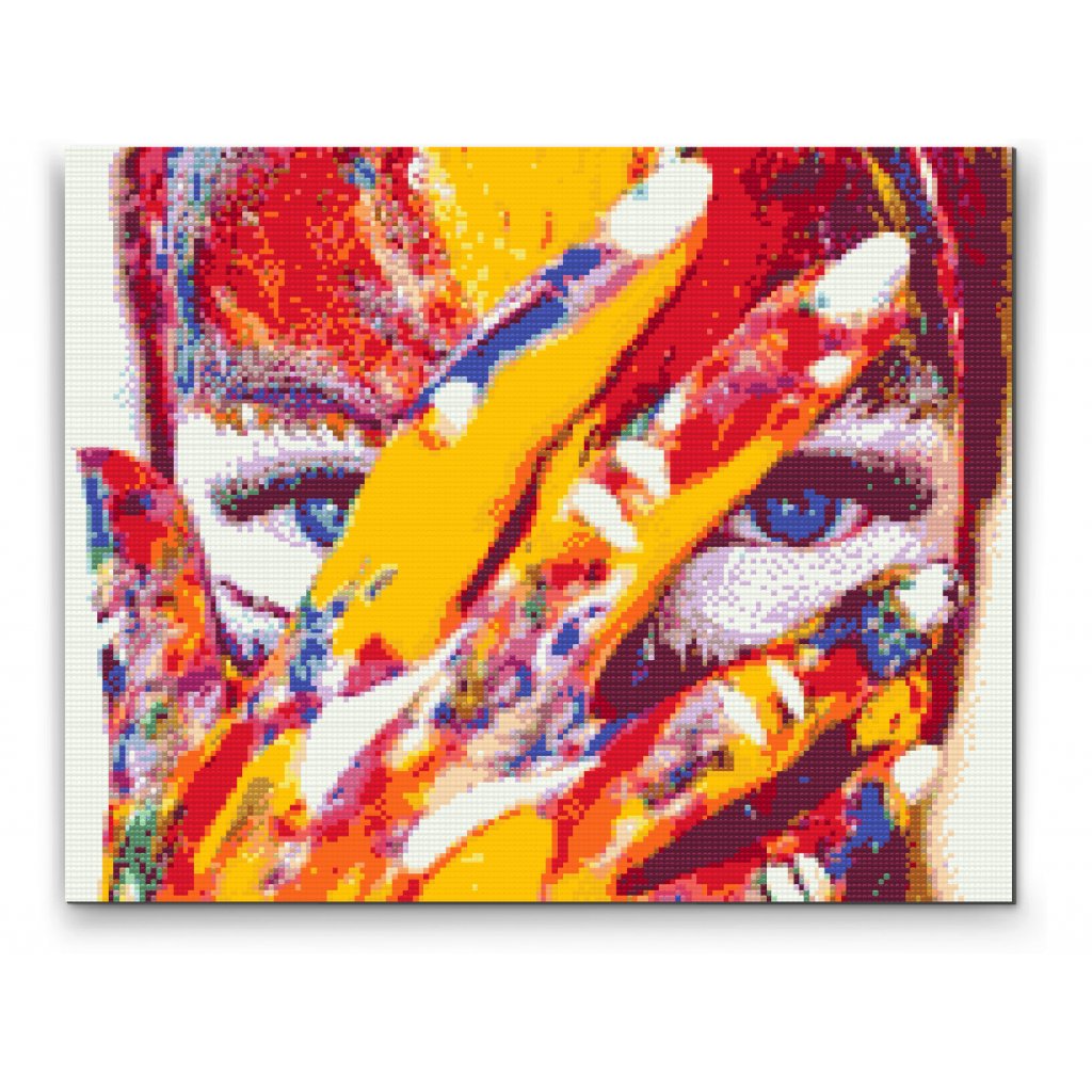 Diamond painting - Frau mit blauen Augen
