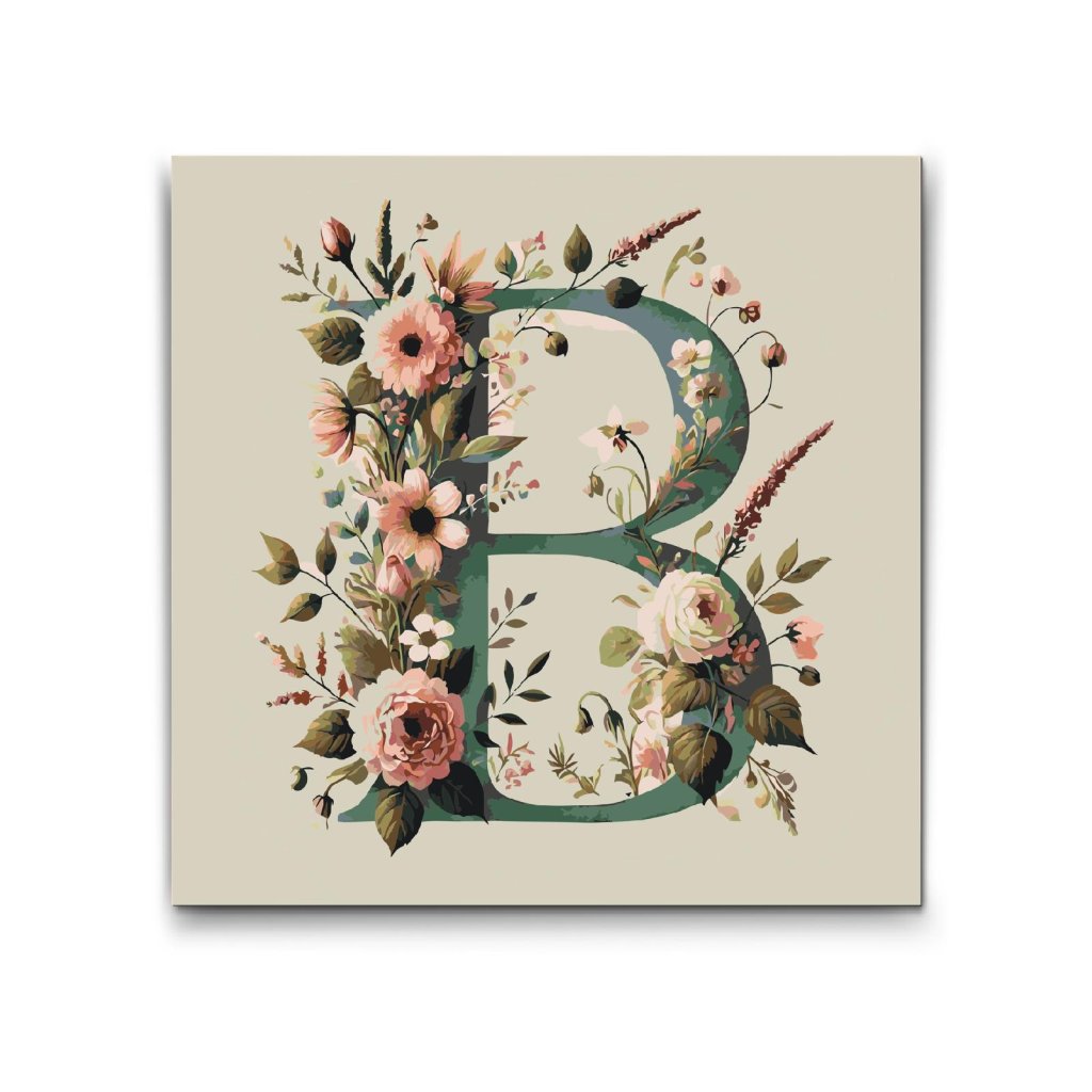 M2_Malen_nach_Zahlen_-_Buchstabe_B_-_Blumenmuster