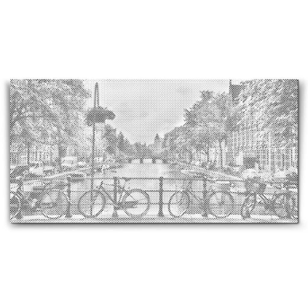 Punktmalerei_Blick_von_der_Brucke_auf_Amsterdam_-_Niederlande_M2