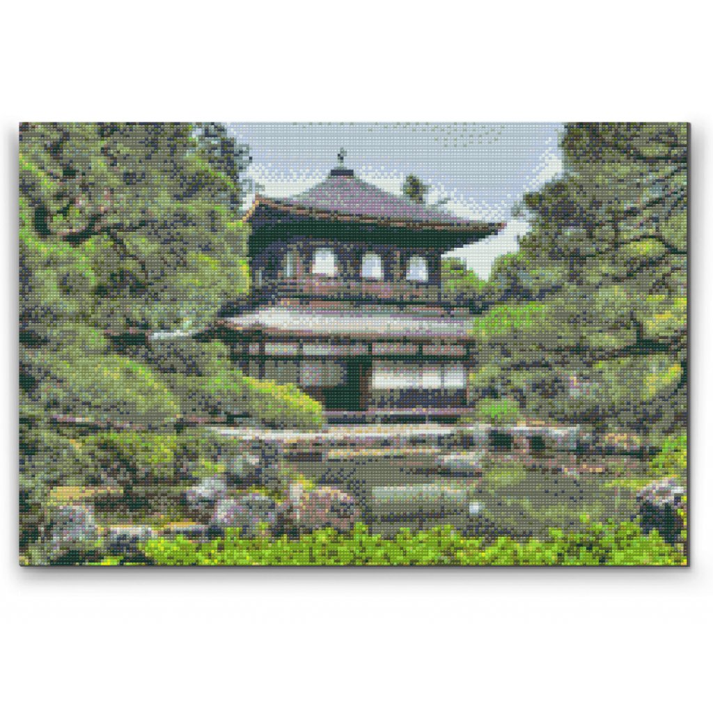 Diamond painting - Ginkaku-ji Temple