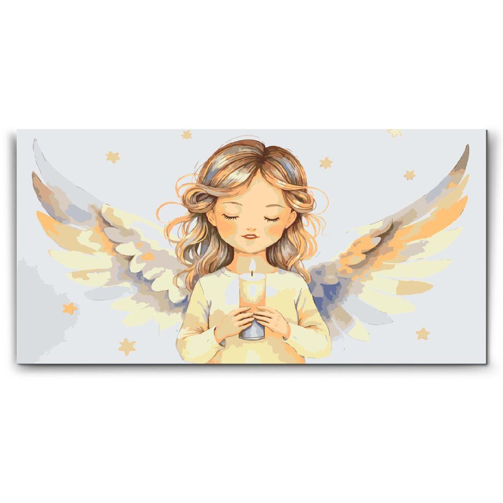 Malen_nach_Zahlen_Gezeichneter_Engel_mit_Kerze_M2