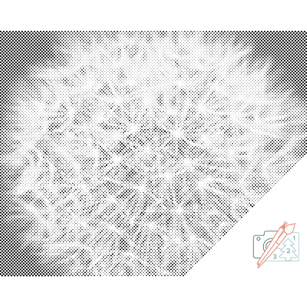 Punktmalerei - Löwenzahn