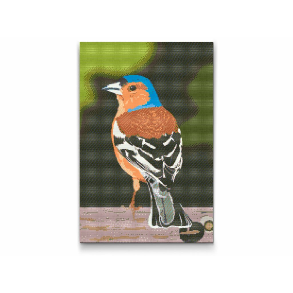 Diamond Painting - Vogel auf Holz