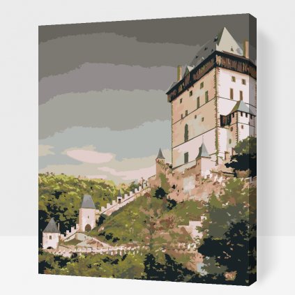 Malen nach Zahlen - Burg Karlštejn 2