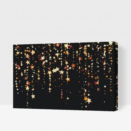 Malen nach Zahlen - Hintergrund mit Sternen