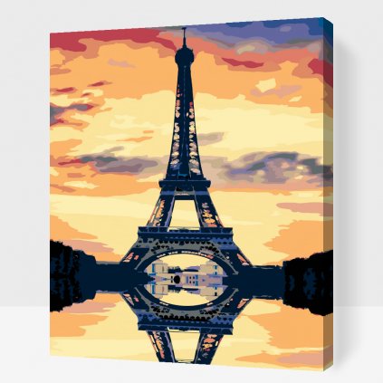 Malen nach Zahlen - Der Eiffelturm