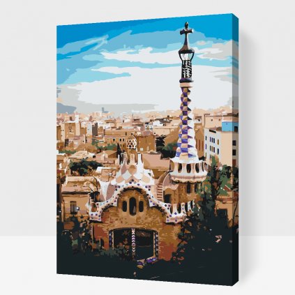 Malen nach Zahlen - Park Güell, Barcelona 3