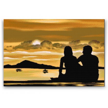 Diamond Painting - Romantik am Strand