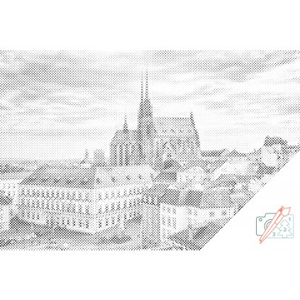 Punktmalerei - Petrov-Kathedrale - Brno 2