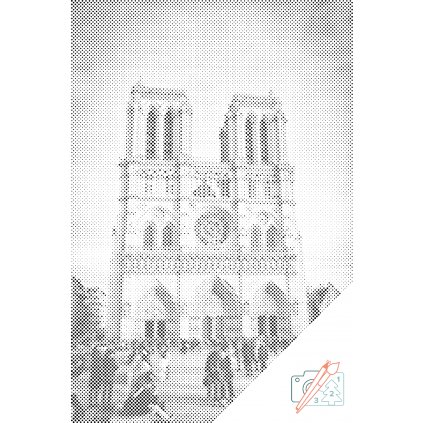 Punktmalerei - Kathedrale Notre-Dame 3
