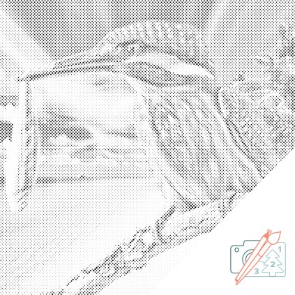 Punktmalerei - Eisvogel 1