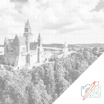 Punktmalerei - Schloss Bouzov 2
