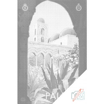 Punktmalerei - Poster Palermo, Italien