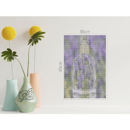 Bügelperlen - Lavendel in einer Flasche