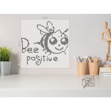 Bügelperlen - Positive Biene