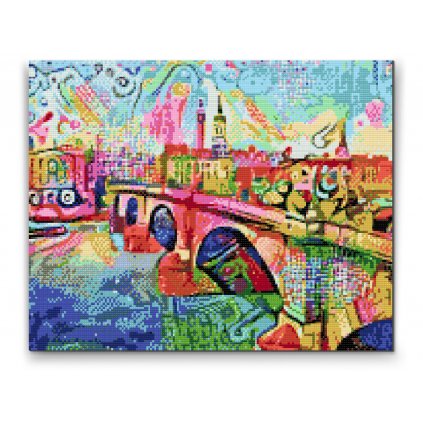 Diamond Painting - Bunte Brücke