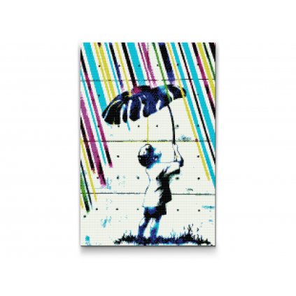 Diamond Painting - Kleiner Junge mit Klettenwurzel