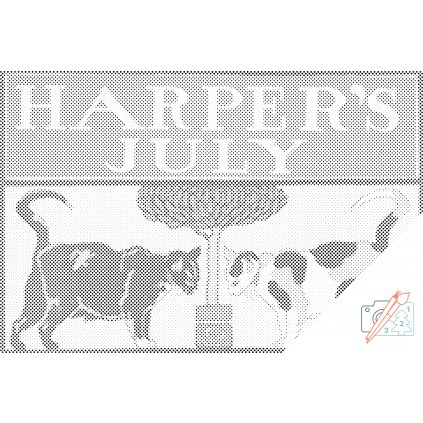 Punktmalerei - Harper's July