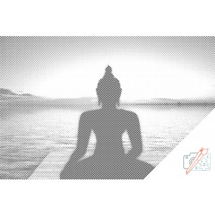 Punktmalerei - Yoga, Buddha